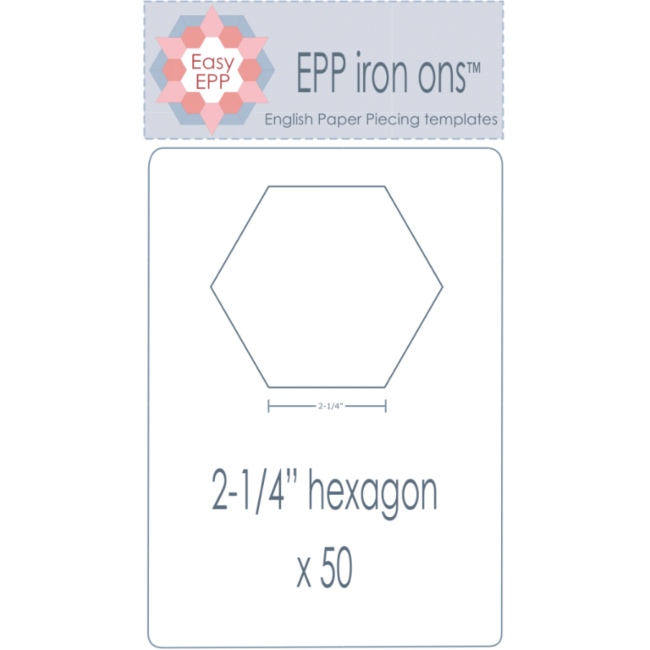 2-1/4'' Hexagon EPP Iron On - 50 pack