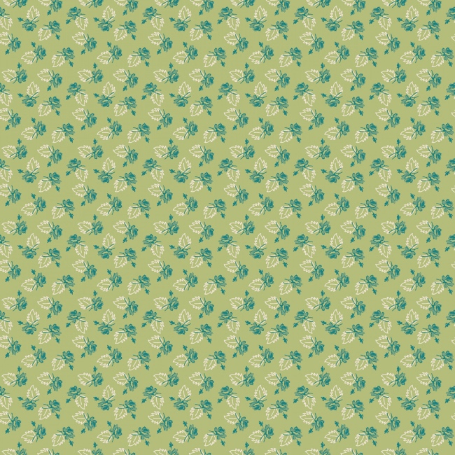 Piece & Plenty - Lettuce Rose Fabric - Lori Holt