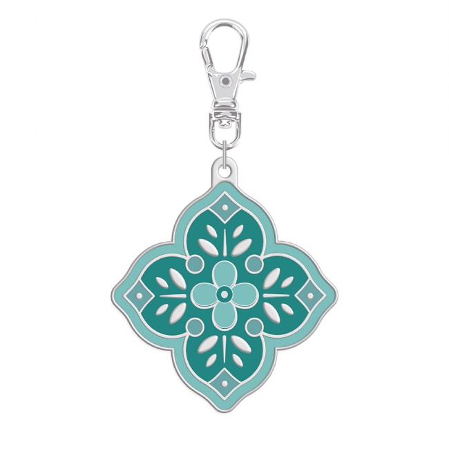 Lori Holt Piece & Plenty Medallion Enamel Happy Charm