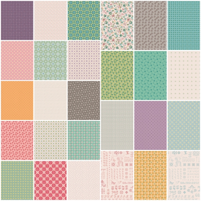 Lori Holt - Piece & Plenty Fat Quarters Fabric - 27pcs