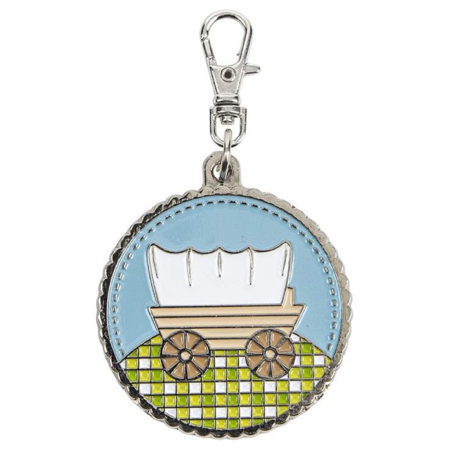 Lori Holt Prairie Covered Wagon Enamel Charm