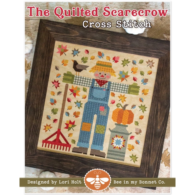 The Quilted Scarecrow Cross Stitch Pattern - Lori Holt