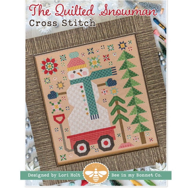 Lori Holt The Quilted Snowman Cross Stitch Pattern