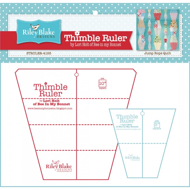 Lori Holt Thimble Ruler Set 5in and 10in