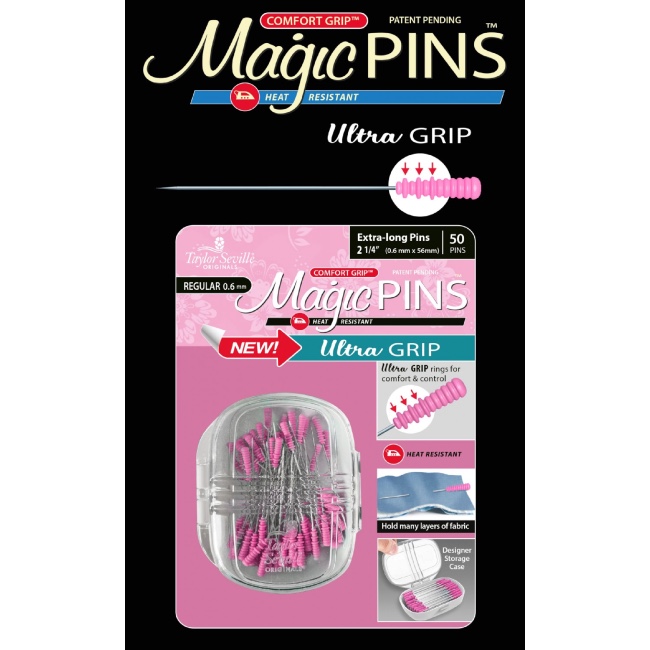 Taylor Seville Magic Pins - Ultra Grip Extra Long REGULAR 50pk