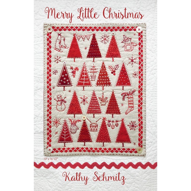 Merry Little Christmas - Wall Hanging Pattern - Kathy Schmitz