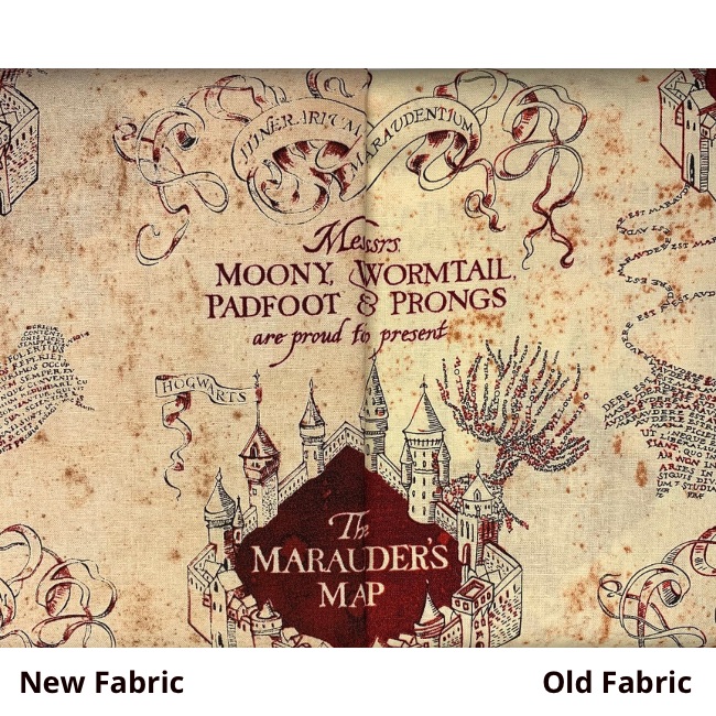 Old - Lighter - Harry Potter Marauders Map Fabric | The Quilt Shop