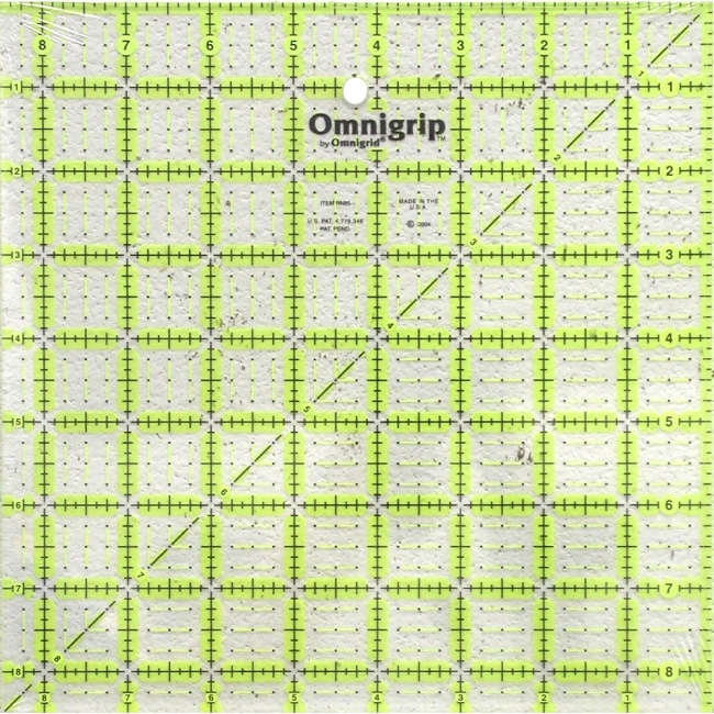 OmniGrip 8.5'' Square Ruler - Non Slip