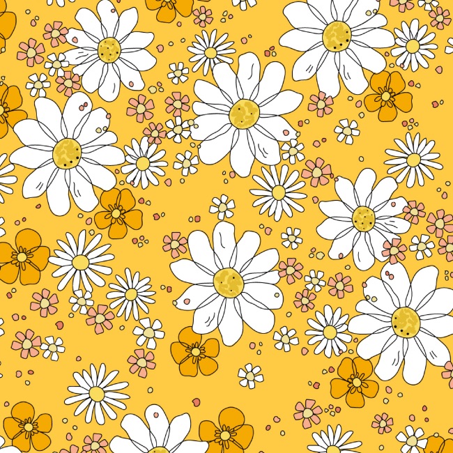 Rainbow Garden - Yellow - The Crafty Lass