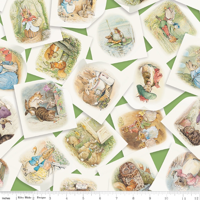 Riley Blake - Peter Rabbit & Friends Main Fabric - Green