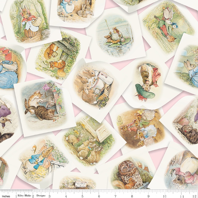 Riley Blake - Peter Rabbit & Friends Main Fabric - Pink