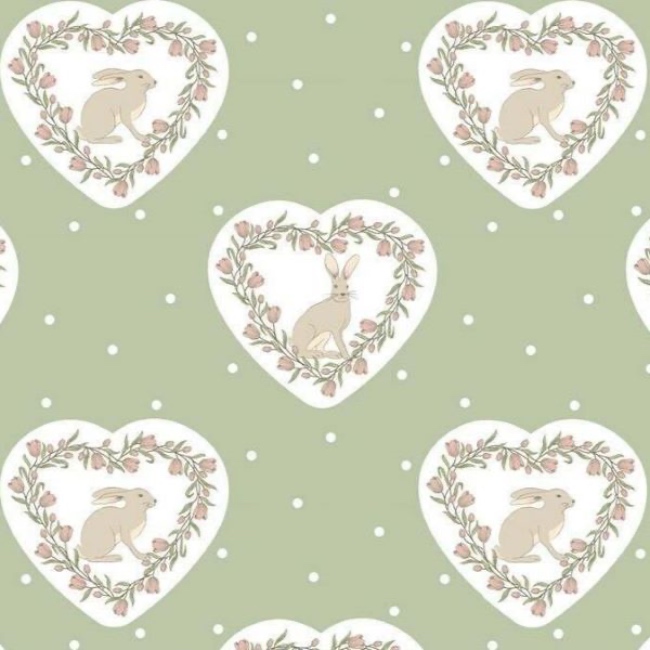 Spring Hare - Hare Hearts - Craft Cotton Co