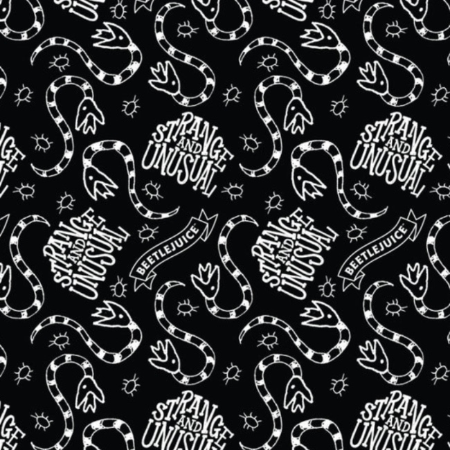 Strange Creatures Beetlejuice Fabric