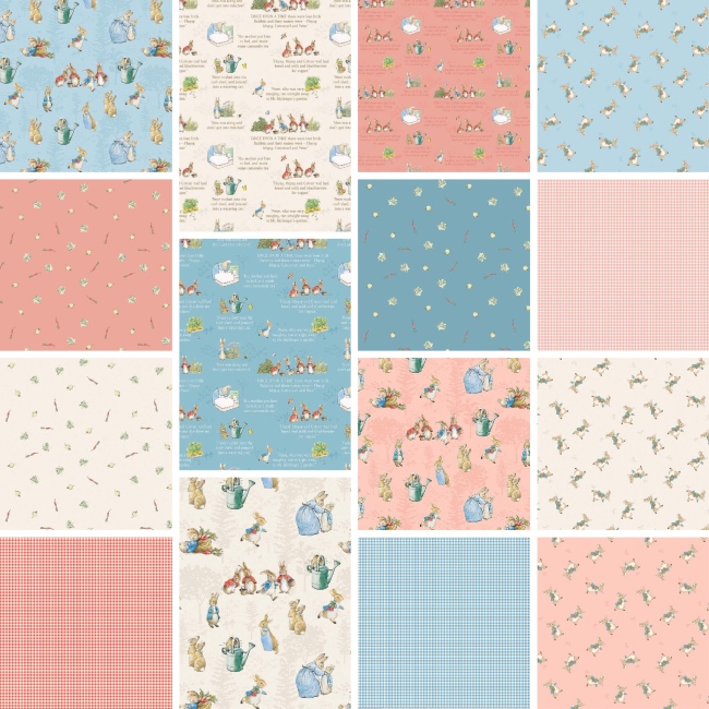 The Tale Of Peter Rabbit - Fat Quarters x 15