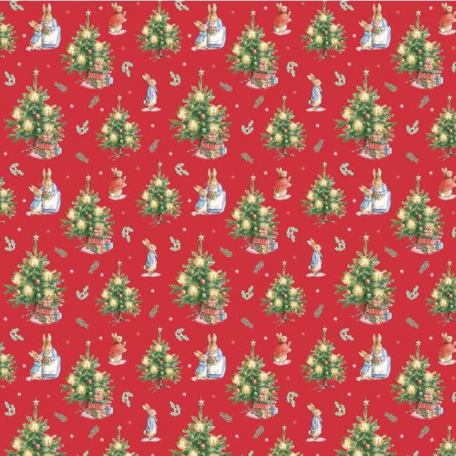 Christmas Trees - The Joy Of Giving - Peter Rabbit Christmas Fabric