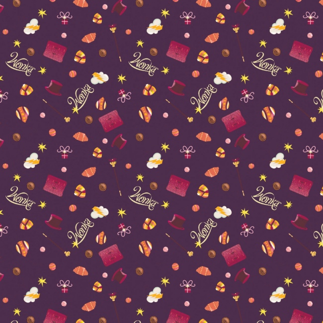 Wonka The Movie Fabric - Wonka Icons