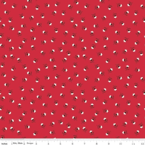 Lori Holt - Autumn Blossom Harvest Fabric - Riley Red