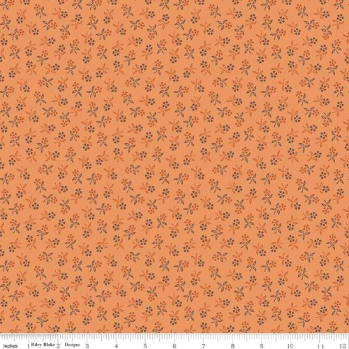 Lori Holt - Autumn Perennial Harvest Fabric - Yam