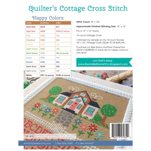 Lori Holt Quilters Cottage Cross Stitch Pattern