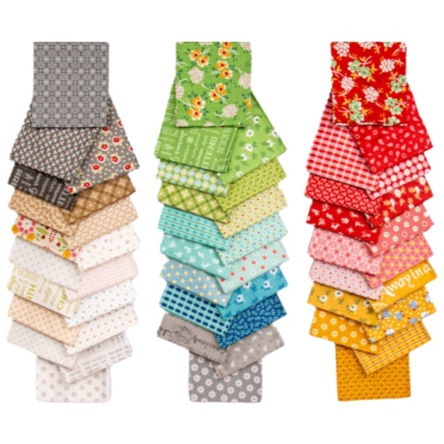 Lori Holt - Home Town Holiday Fat Quarters Fabric - 52pcs