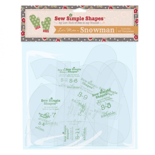 Lori Holt - Home Town Let's Make A Snowman Sew Simple Template Set