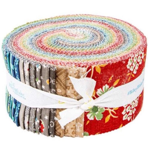 Lori Holt - Home Town Holiday Fabric - 2.5 in Strips