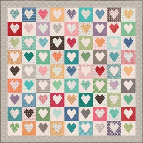 Lori Holt Iron-On Heart Quilt Paper 10in - 42 Sheets