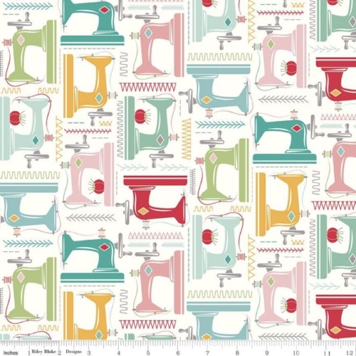 My Happy Place - Home Decor Sewing Machines Cloud 58in - Lori Holt