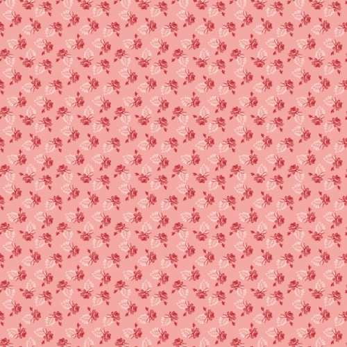 Piece & Plenty - Coral Rose Fabric - Lori Holt