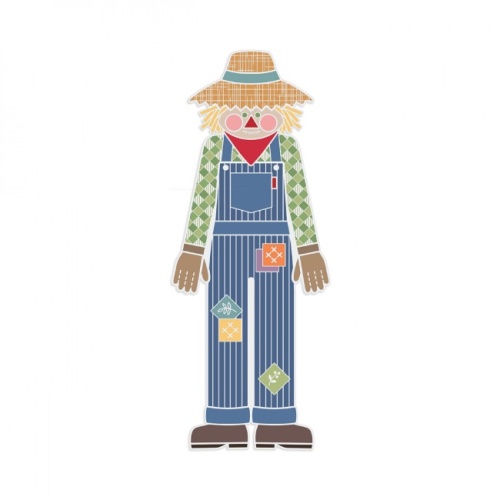 The Quilted Scarecrow Enamel Needle Minder