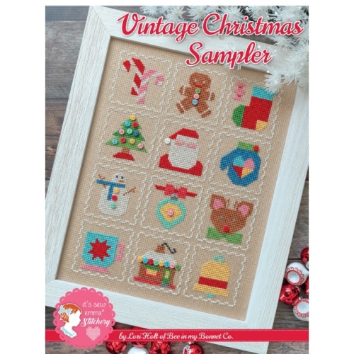 Lori Holt Vintage Christmas Sampler Cross Stitch Pattern