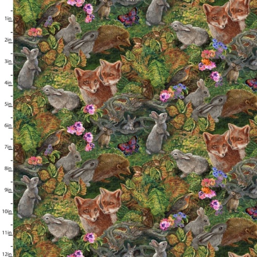 Love Is All Around Friends Of The Forest Fabric