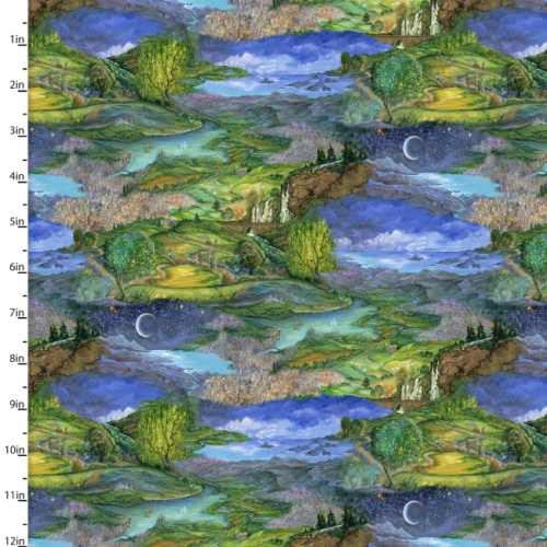 Love Is All Around Picturesque Scenery Fabric