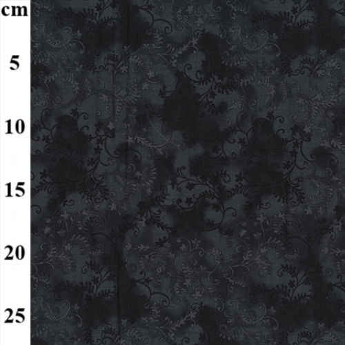Black - Mystic Vine Fabric