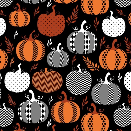 Night Of Pumpkins Halloween Fabric