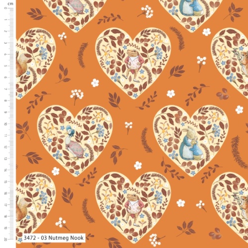 Nutmeg Nook - Winter Fruits - Peter Rabbit Fabric