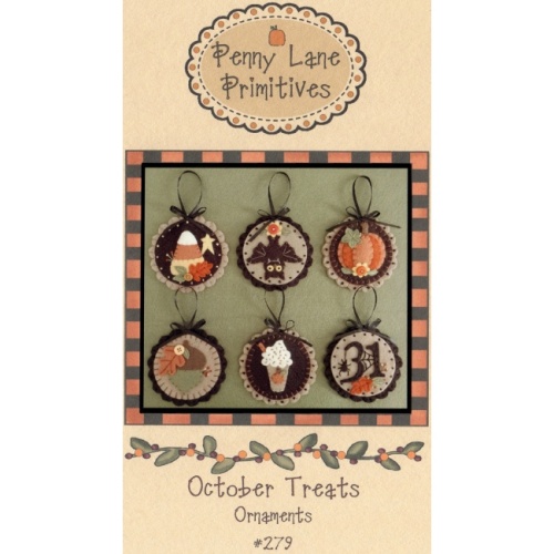 October Treats - Halloween Ornaments Pattern