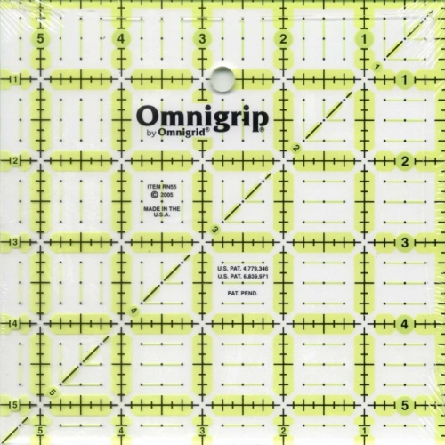 OmniGrip 5.5'' Square Ruler - Non Slip