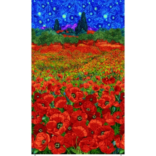 Poppy Dreams Fabric Panel