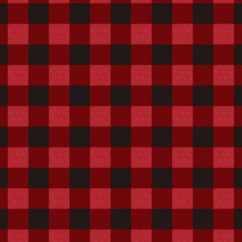 Red And Black Seasonal Gingham Fabric