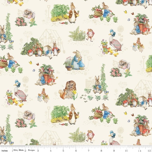 Riley Blake - Peter Rabbit & Friends Characters Fabric - Cloud