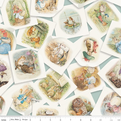 Riley Blake - Peter Rabbit & Friends Main Fabric - Blue