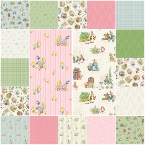 Peter Rabbit & Friends - Fat Quarters x 18