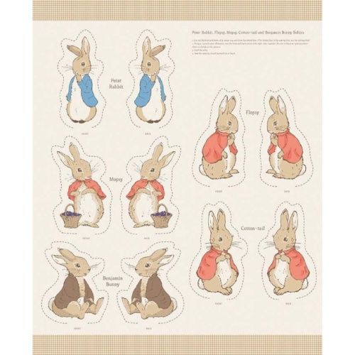 Riley Blake - The Tale of Peter Rabbit and Friends Softie Fabric Panel