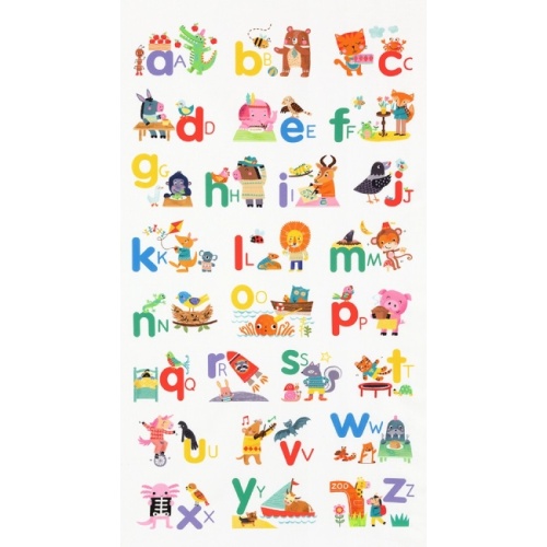 Fun-2-3 Alphabet Fabric Panel 24in