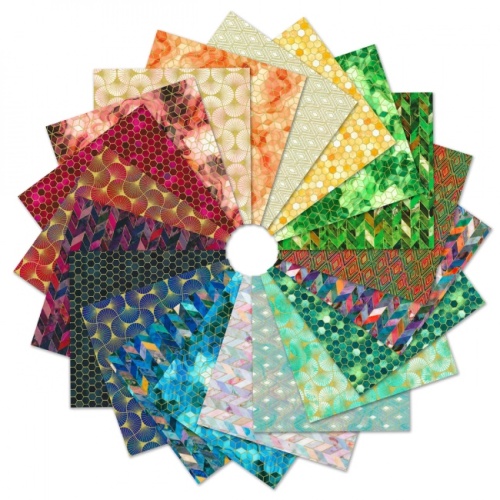 Robert Kaufman Golden Vibes Fat Quarters - 20pcs