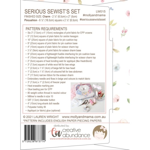 Serious Sewist's Set - EPP Pattern