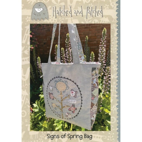 Signs Of Spring Tote Bag Pattern - Hatched and Patched