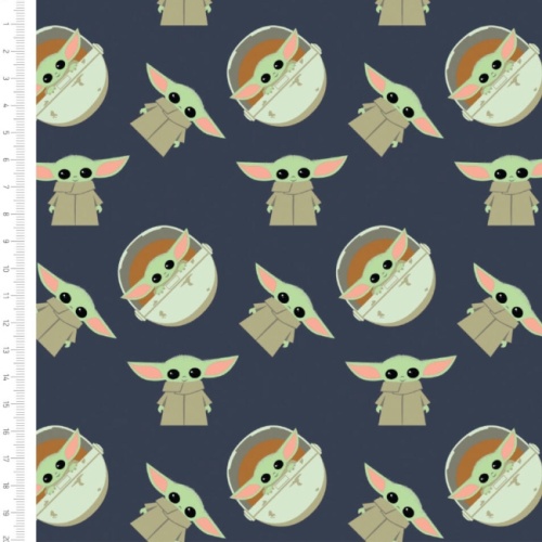 Star Wars Mandalorian Navy The Child Fabric