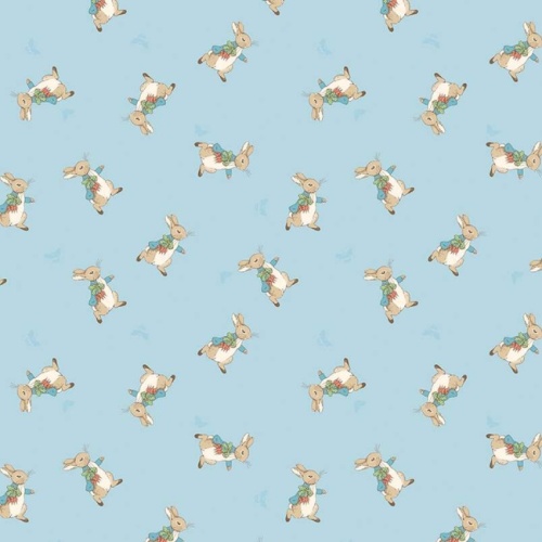 Blue Toss - The Tale Of Peter Rabbit Fabric